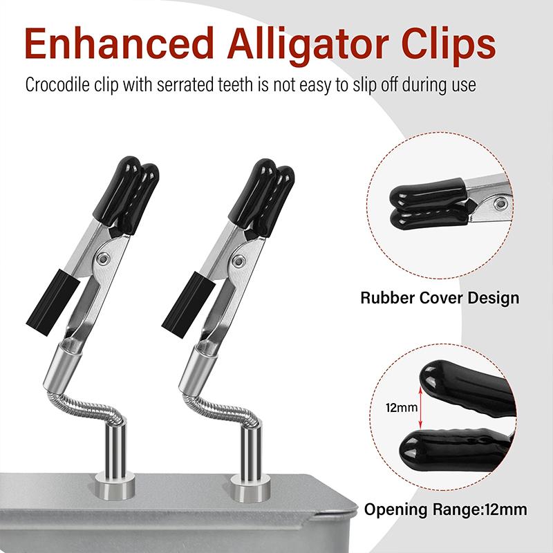 2pcs Large Clamp Soldering Helping Hands Magnetic Universal Flexible Arm Welding Assistant Clamp Thir Hand Welding Repair Tools