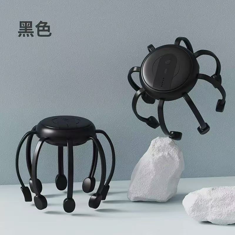 Smart Octopus Head Massager Electric Vibration Scalp Relaxation Massage Device for Head Meridians Relief