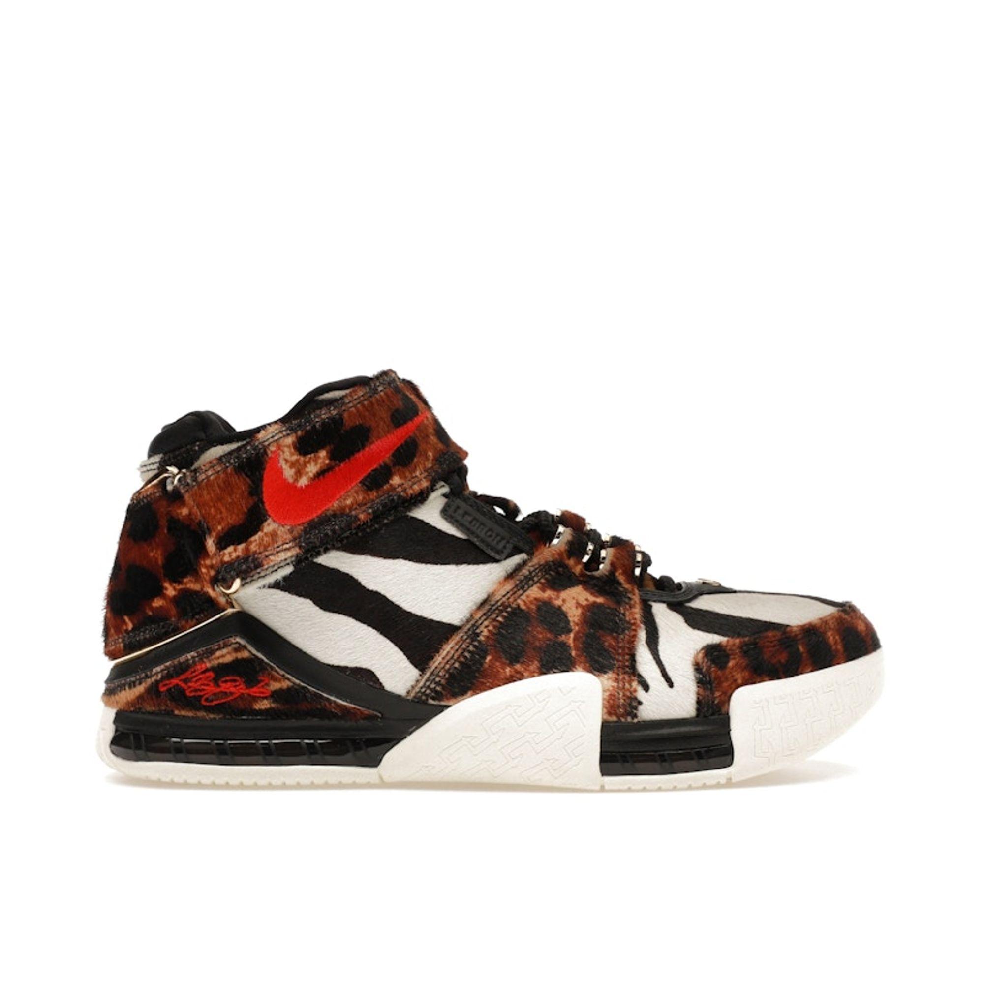 Nike Zoom LeBron 2 Beast Scarpe da Ginnastica da Uomo Marrone Acero Rosso Università DQ2439-200 cm