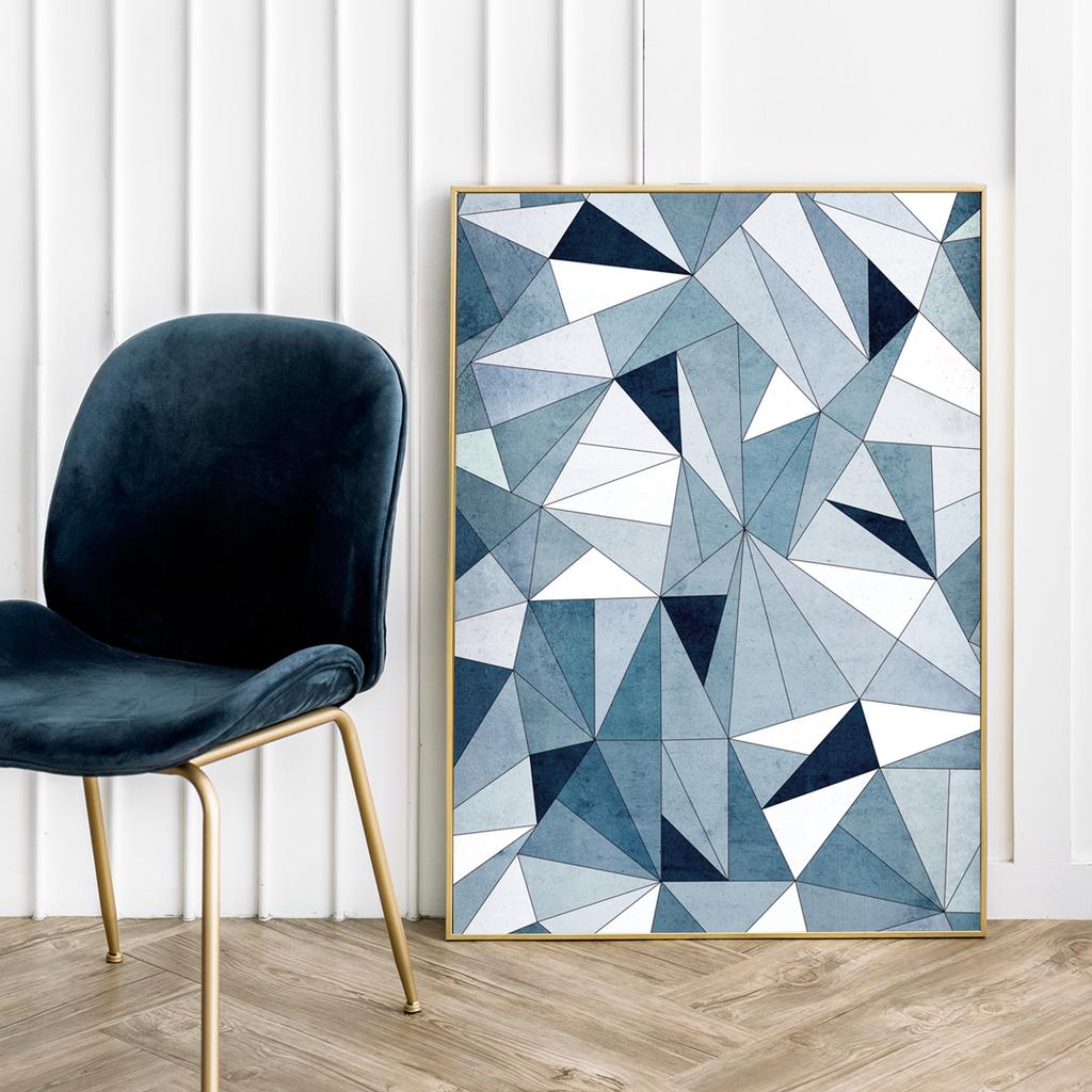 Poster Triangles Abstract Geometry