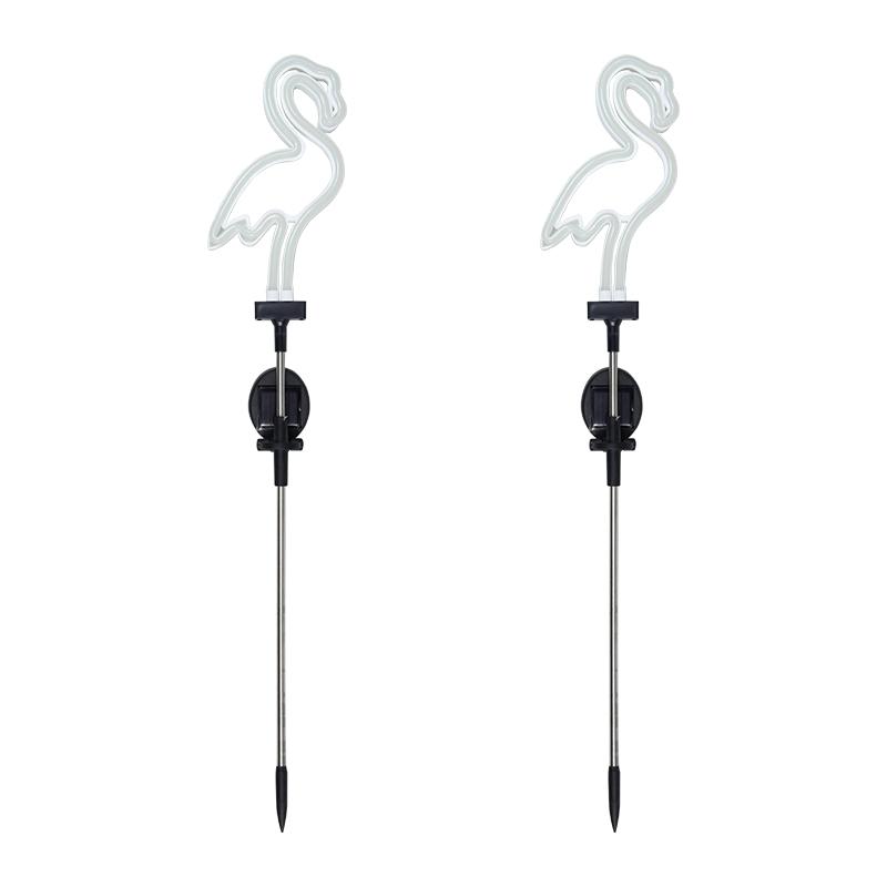 

Неоновый Фламинго Садовый Фонарь на Солнечной Батарее Ландшафтный Фонарь для Двора Водонепроницаемый Наружный Декор Колышковый Фонарь Светодиодные Садовые Грунтовые Фонари