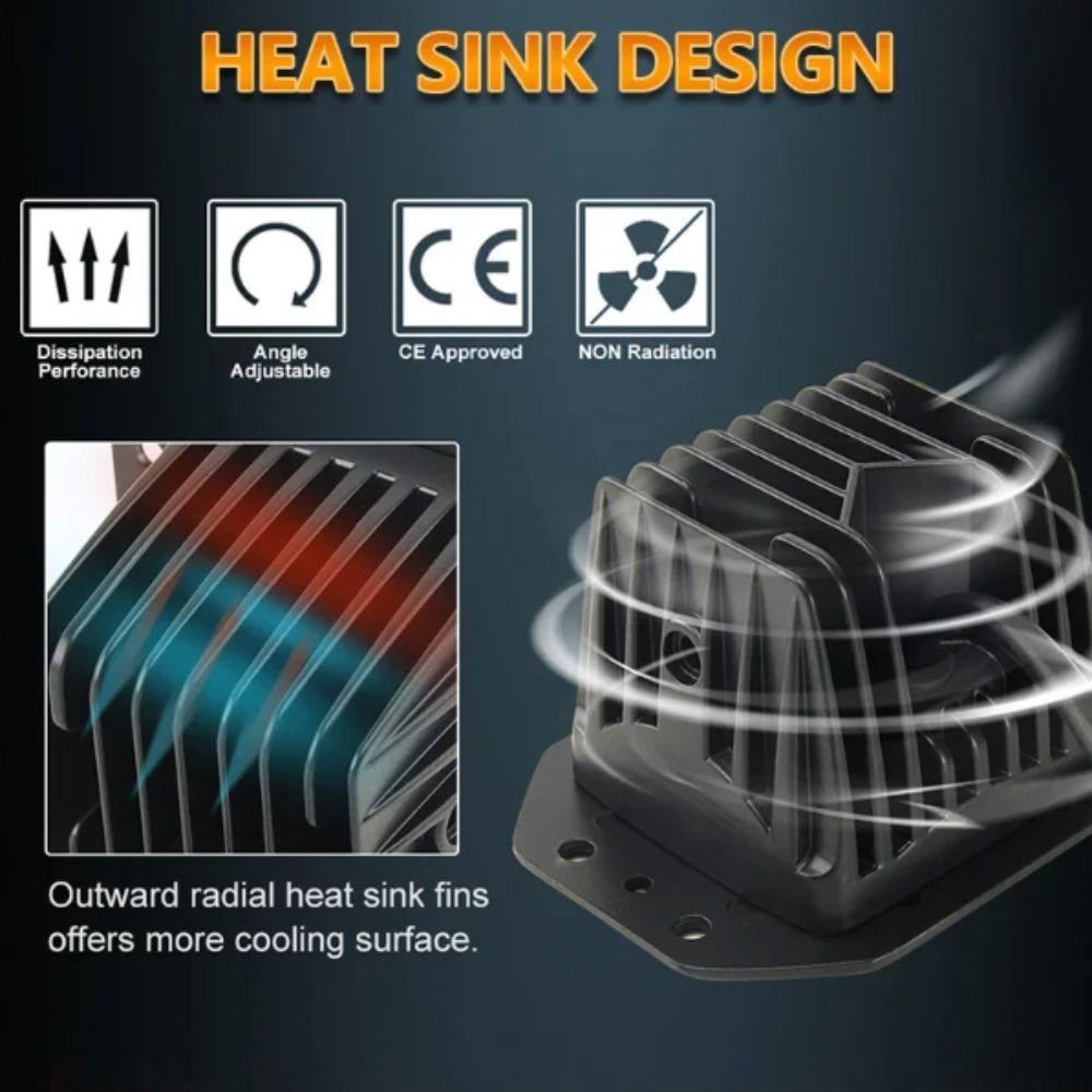 12V Voltage LED Work Light 5 Inch Size LED Pods Light Fog Light Spot Beam Light  Off Road Use