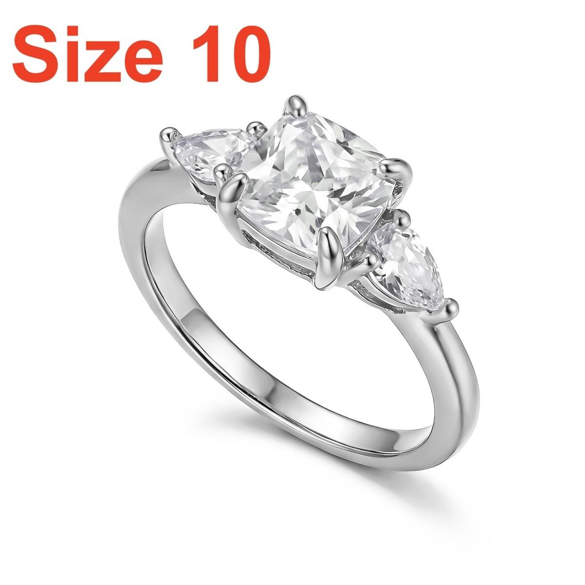 

Classic Square Waterdrop Inlaid CZ Zircon Finger Rings For Women Men Dainty Shiny Geometric Rings Wedding Anniversary Zircon