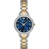 Cleo Blue Bicolor Ladies Quartz Watch AR11576