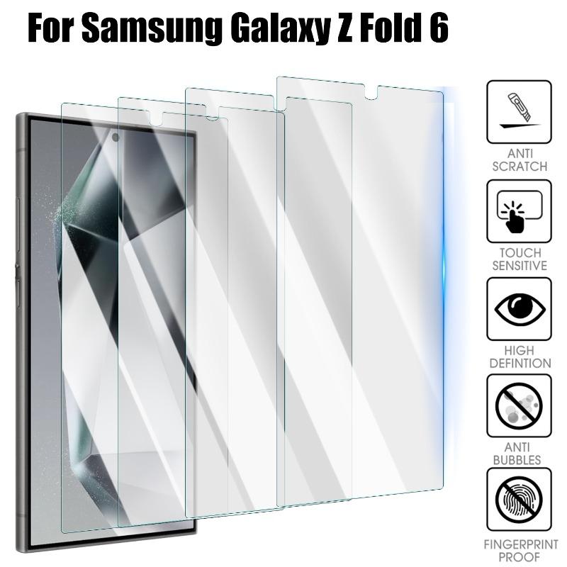 6 In 1 Tempered Glass For Samsung Galaxy S25 S24 Ultra Plus Screen Protector Film Camera Lens Film Anti Scratch Protective Films