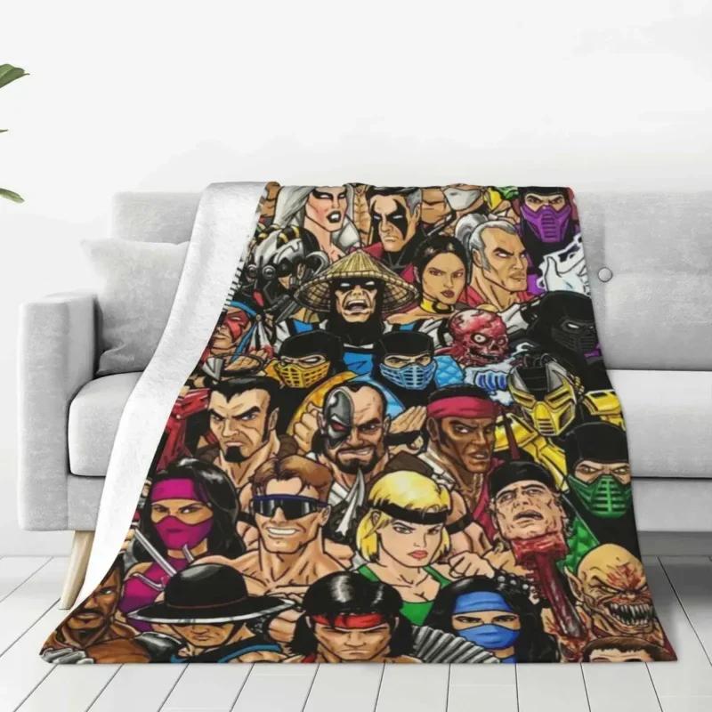 Sterbliche Kombat Kampf Arcade Spiel Decken Korallen Fleece Plüsch Sub Zero Skorpion MK11 Decke für Outdoor-Reise Tages decke