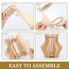 3D Holzpuzzle Blumenvase Blumenvase Bauset Nahtlose Passform DIY Holzbastelarbeiten Hobbyset Für Café Schlafzimmer Dekoration