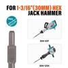 B97A-1-3/16 Inch Hex Scaling Chisel, 3 X 16 In. Steel Scraping Chisel Tile Removal Bit For Electric Demolition Jack Hammer