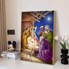 Diamond Nativity Painting Nativity of Jesus In A Manger Themed Religious Painting DIY Kit Adult Arts and Crafts Home Decor and Gift