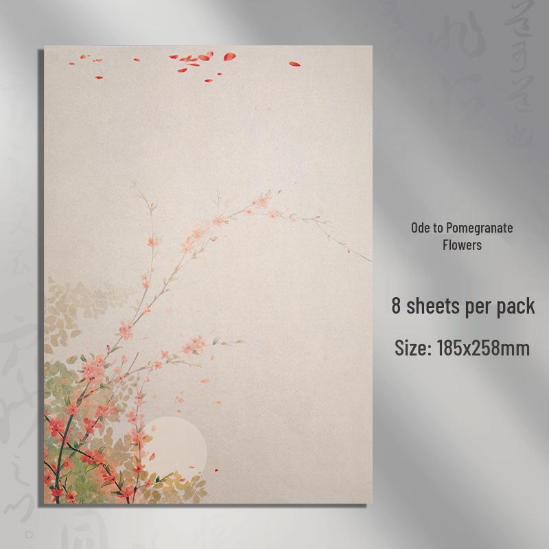 Chinesisches Retro-Stil Kalligraphie Briefpapier – Einfaches & Künstlerisches Schreibwaren zum Üben