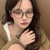 Anti Blue Eyeglasses Korean Retro Round Anti Radiation Glasses Metal Frame Eyeglasses For Women/Men