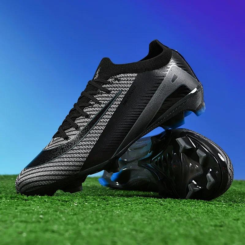 

New Football Boots for Male Cleats Grass Adult Soccer Shoes Ankle Sport Training Outdoor Ultralight Non-Slip Futsal Cozy 35
