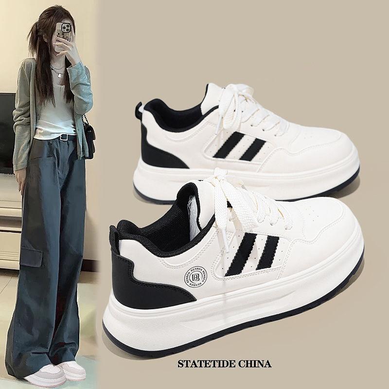 Small thick baseplate shoes 22 spring new niche color matching sports and leisure shoes 35