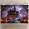 2D planar, Halloween-themed polyester fiber wall decoration - suitable for living room and bedroomzyc
