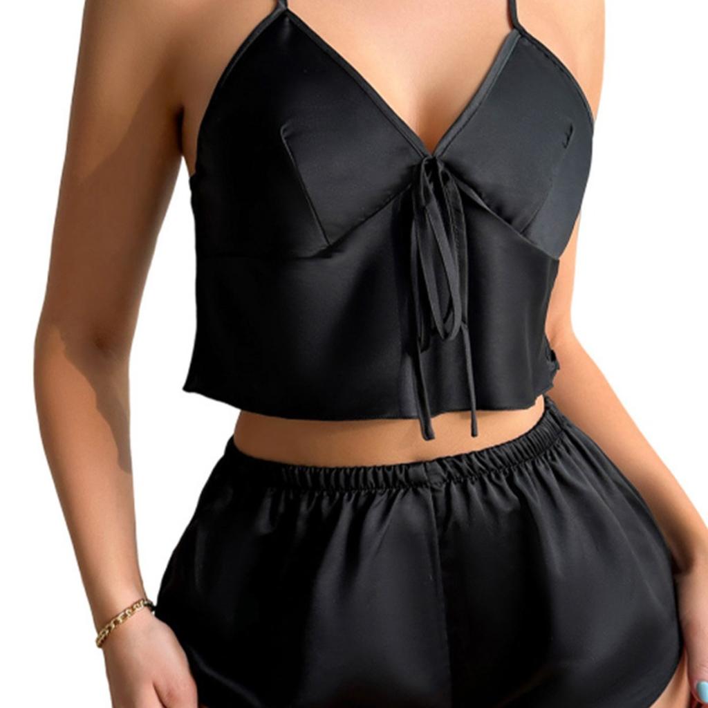 Beliebte i n s Wind-Träger-Schlafanzug Sommer Dünn Sexy Weste Shorts Zweiteiliges Set
