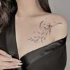Blumen, Mond, Sternbildlinien Tattoo-Aufkleber Wasserdicht und Langlebig High-End Nische Einfache Tattoo-Aufkleber