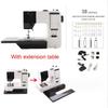 Portable Sewing Machine with Extension Table Built-in 38 Stitches Electric Sewing Machine Dual Speed   Supports Reverse SewingCelsiusAuto Thr