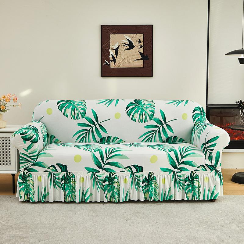 New Sofa Cover One Piece Elastic Universal Cover Two Person Universal Anti Cat Scratch and Dust Proof Sofa All Inclusive Cover
