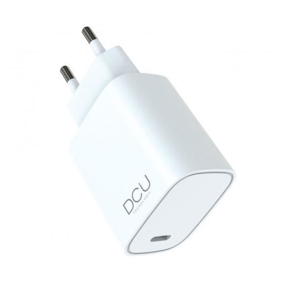 Chargeur mural - DCU - GaN USB Type C - 30W - Ports USB-A et USB-C - Charge rapide