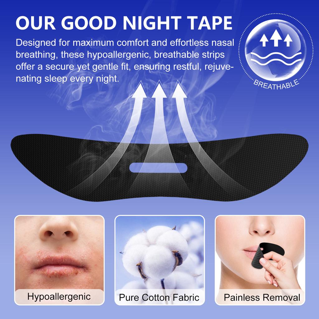 50 szt. Taśma na usta do spania Utrzymuje usta zamknięte Zapobiega chrapaniu Delikatny pasek do spania do domu, w podróży Taśma na usta Taśma na usta do spania
