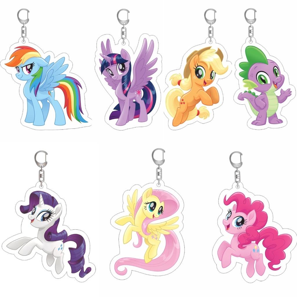 Pony Little My Pinkie Pie Pendants Keychain Rarity Decor Cartoon Cute Gifts Doll