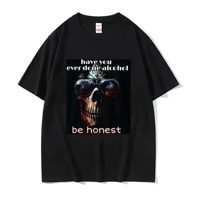 I'm Afraid of Talking To Women Hard Skeleton Meme T-shirt for Men and Women Printed T-shirt with Oversized Short Sleeves