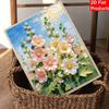 Perlenmalset Perlenkunst DIY Handgemachte Bastelarbeiten Rosa Weiß Blumenstrauß Blauer Himmel Heimwanddekoration