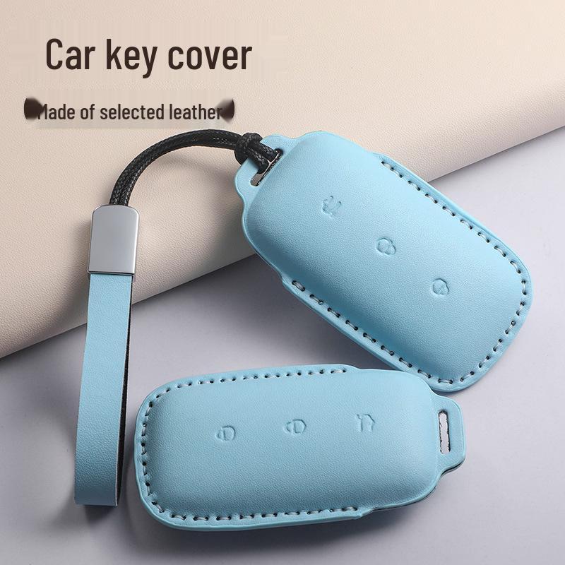 Geely New Galaxy Starship 7 EM-i Macaron Green Key Case with Buckle for L6L7 e5 e8 Cars