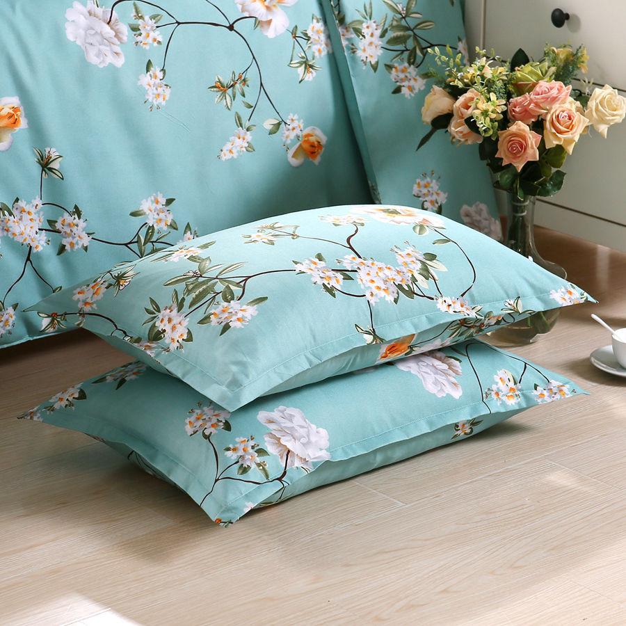 Printed Pillowcase Bedding Fashion Student Dormitory Essential Pillowcase 48X74cm A Pair