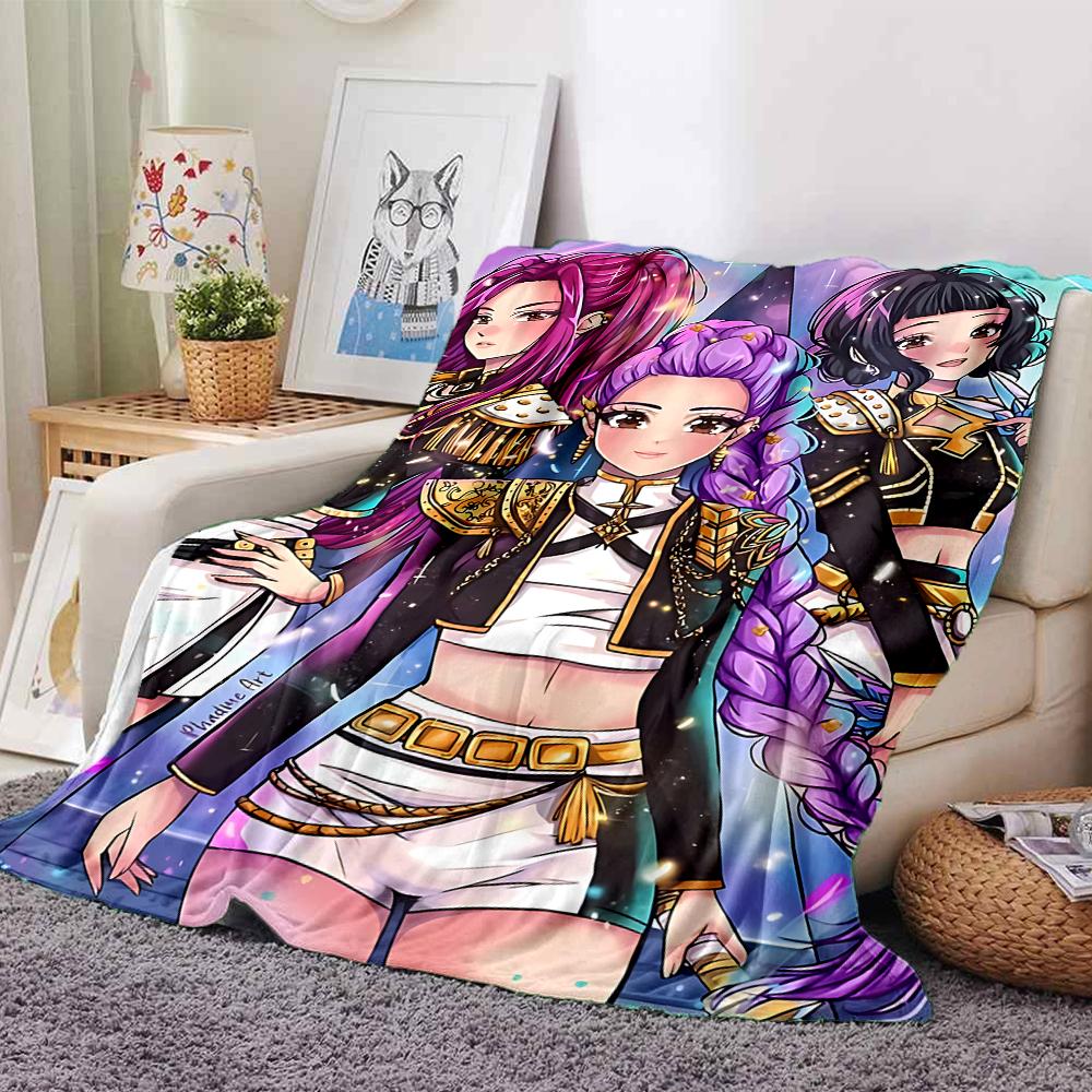 Fantasy Warrior Sisters Blanket Soft Throw Blanket For Home Bedroom Bed Sofa Travel Office Solid Christmas Blanket