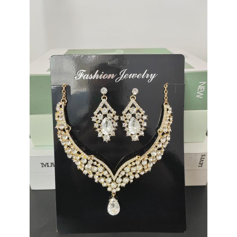 Necklace Set Bridal Accessories Fashionable Evening Dress Versatile for All Occasions