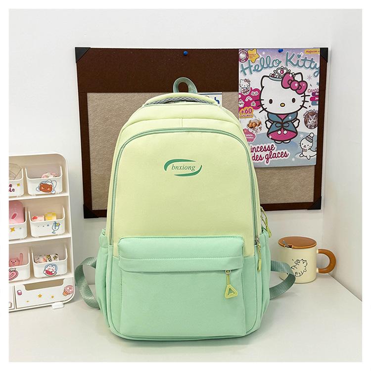 Schoolbag1011 New School Bag Japanese Versatile Ins Wind Women's Backpack Simple Large Capacity Middle and High School Student Backpack