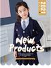 Korean Style Girls' Black Suit - 2024 Spring/Autumn Fashion for Kids