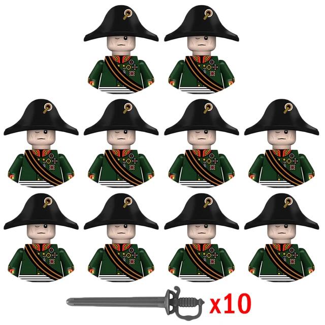 Kids Building Blocks Toy Napoleonic Wars Military WW2 Mini Dolls Soldier Duke Medieval Knights Officer Model Toy wholesale store