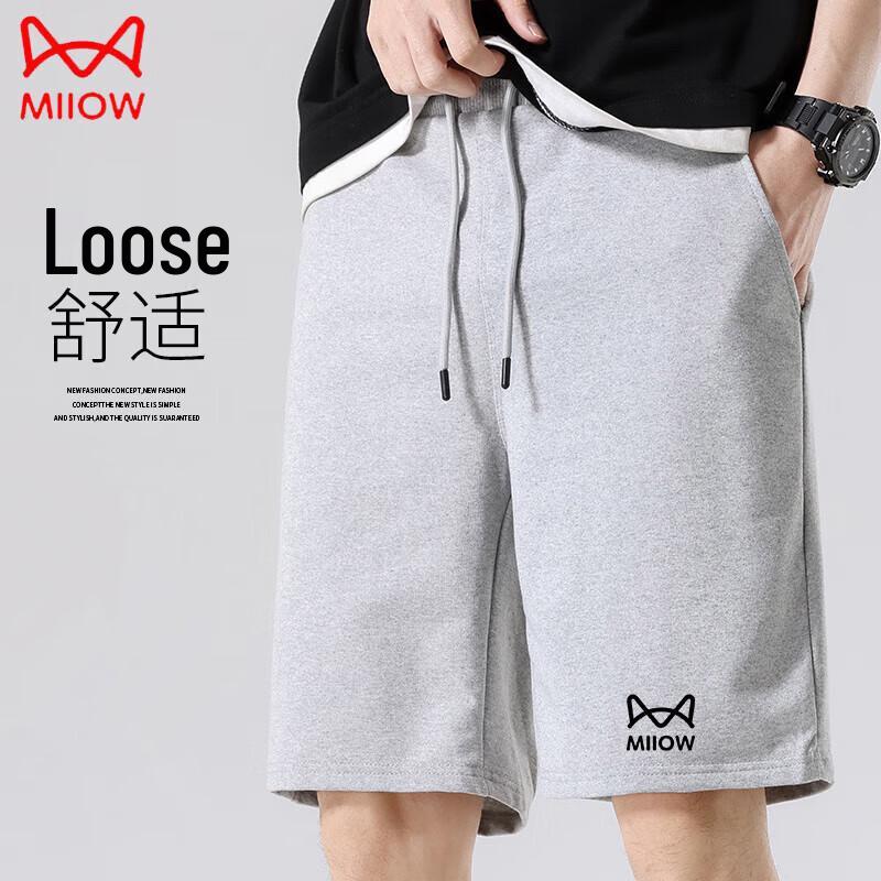 

MiiOW Men s Summer Ice Silk Cotton Casual Shorts XXL