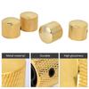 4 Pcs Durable Dome Knob Volume Tone Control Replacement Parts for Electric Guitar Bass(Gold)