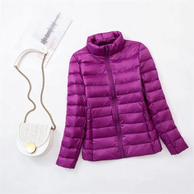 Women's Ultra-Light Plus Size Down Jacket - Short & Slim for Middle-Aged