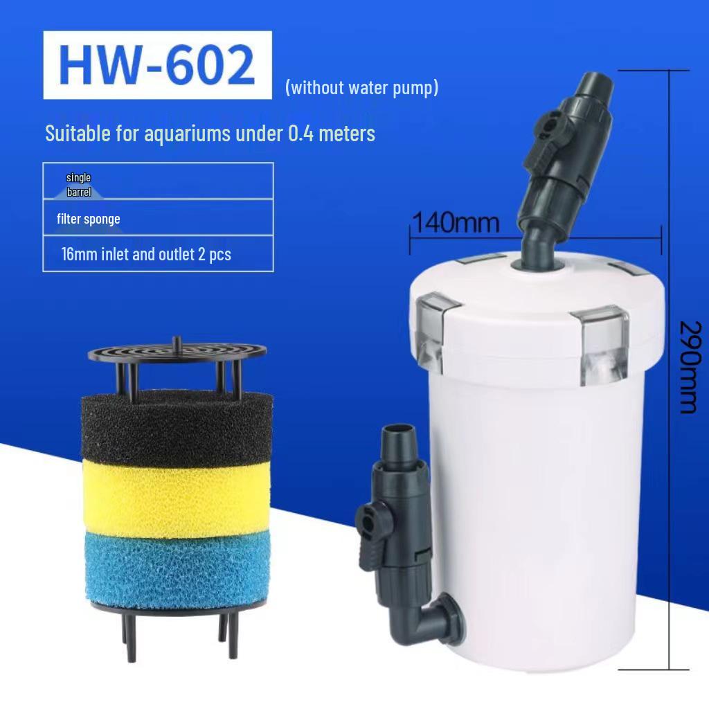 Jialu Transparenter Externer Fischbeckfilter - Leiser Außenfilter für Aquarien.