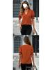 Women's Summer V-Neck Puff Sleeve Solid Color Top