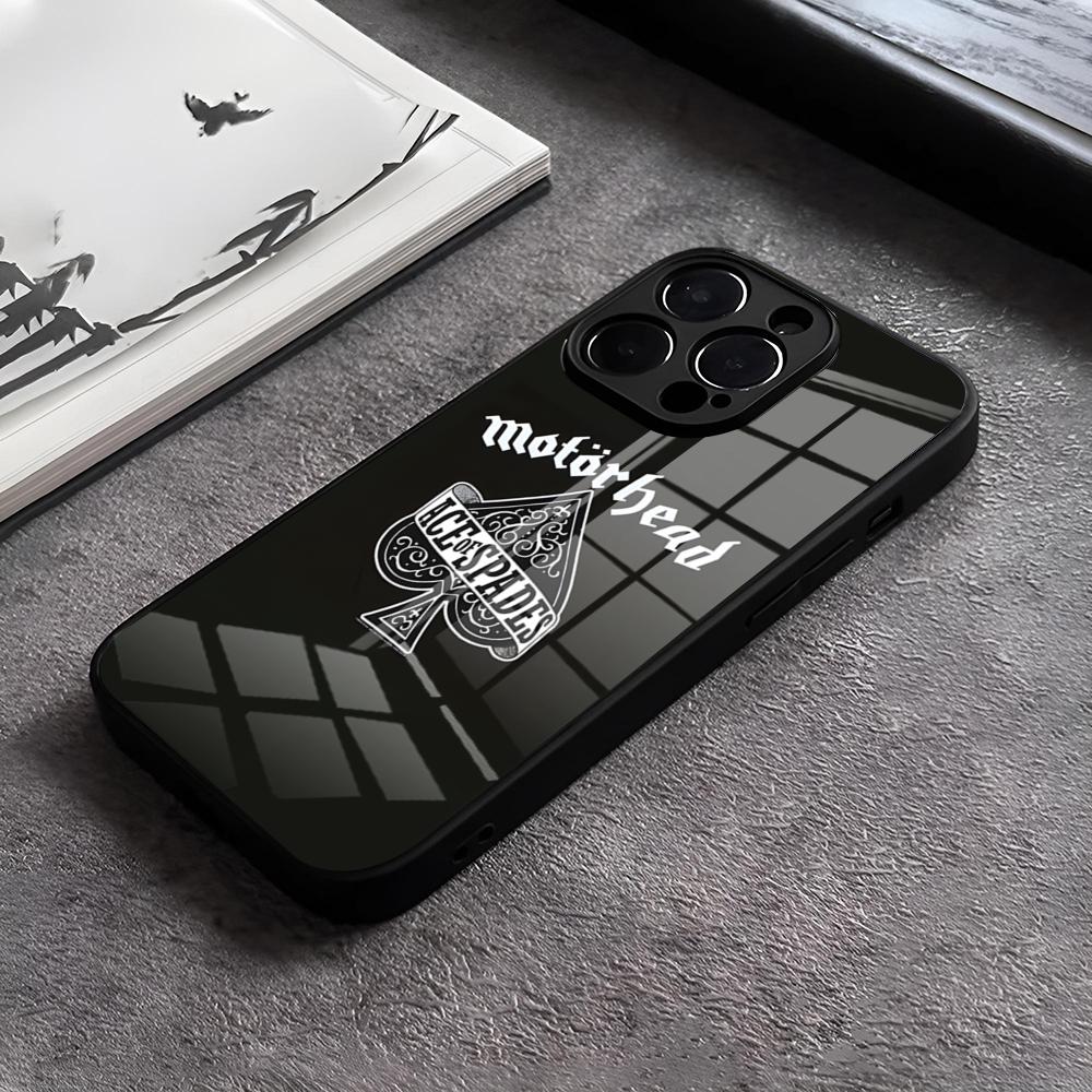 M-motorheades Band Phone Case For IPhone 17 15 Pro Max 12 16 14 Plus 11 13 Pro X XR XS 7 8 Plus SE Glass Cover