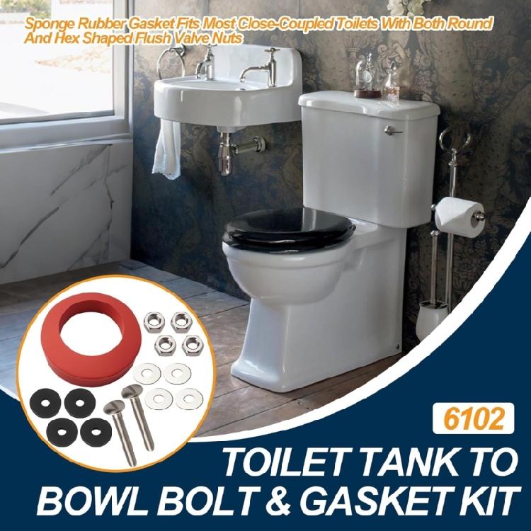 Toilet Tanks Fastener Kits With Rubber Gaskets Rustproof Stainless Steel Bolts For Secure Toilet Tanks To Bowl Repair Kits