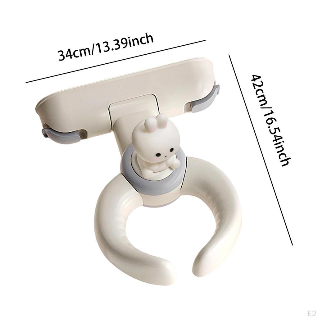 Bath Stand Hug Portable Ergonomical Sounding Toy Smooth Handles Strong Suction Cups for Bathtub