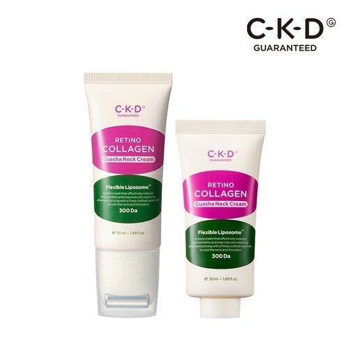 CKD Retino Collagen Low Molecular Weight 300 Guasha Neck Wrinkle Cream 50ml + Refill 50ml_636840
