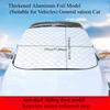 1PC Car Snow Shield Front Windshield Antifrost Antifreeze Car Clothing Windshield Car Cover Sun Shield Magnet Suction Snow Cover Front Shield