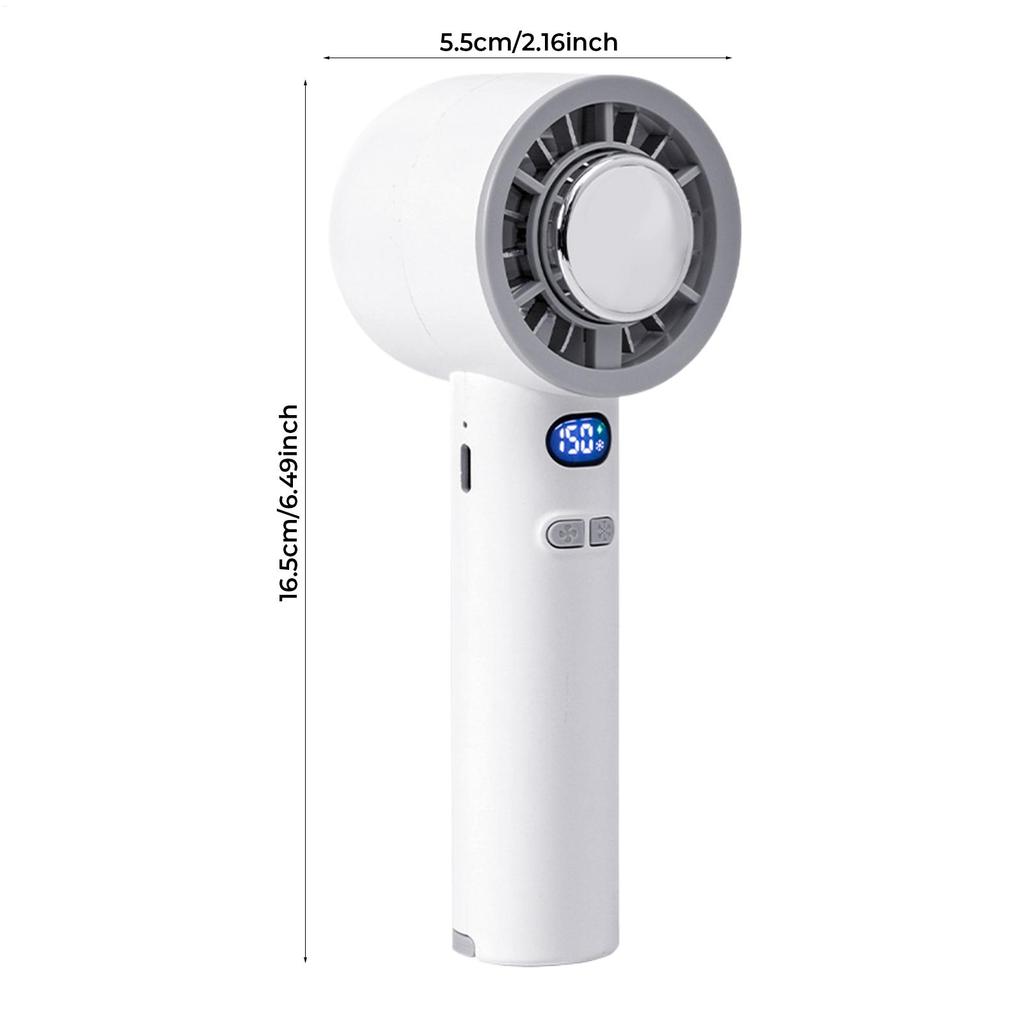 Portable Fan 3 Speed Adjustment Personal Rechargeable Fan For Women Men Students Travelers Gardeners Visitors Hikers Parks