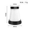 Compatible For MOOSOO K12, K12 Pro, K13 Vacuum Cleaner Replacement Spare Parts Accessories Hepa Filter