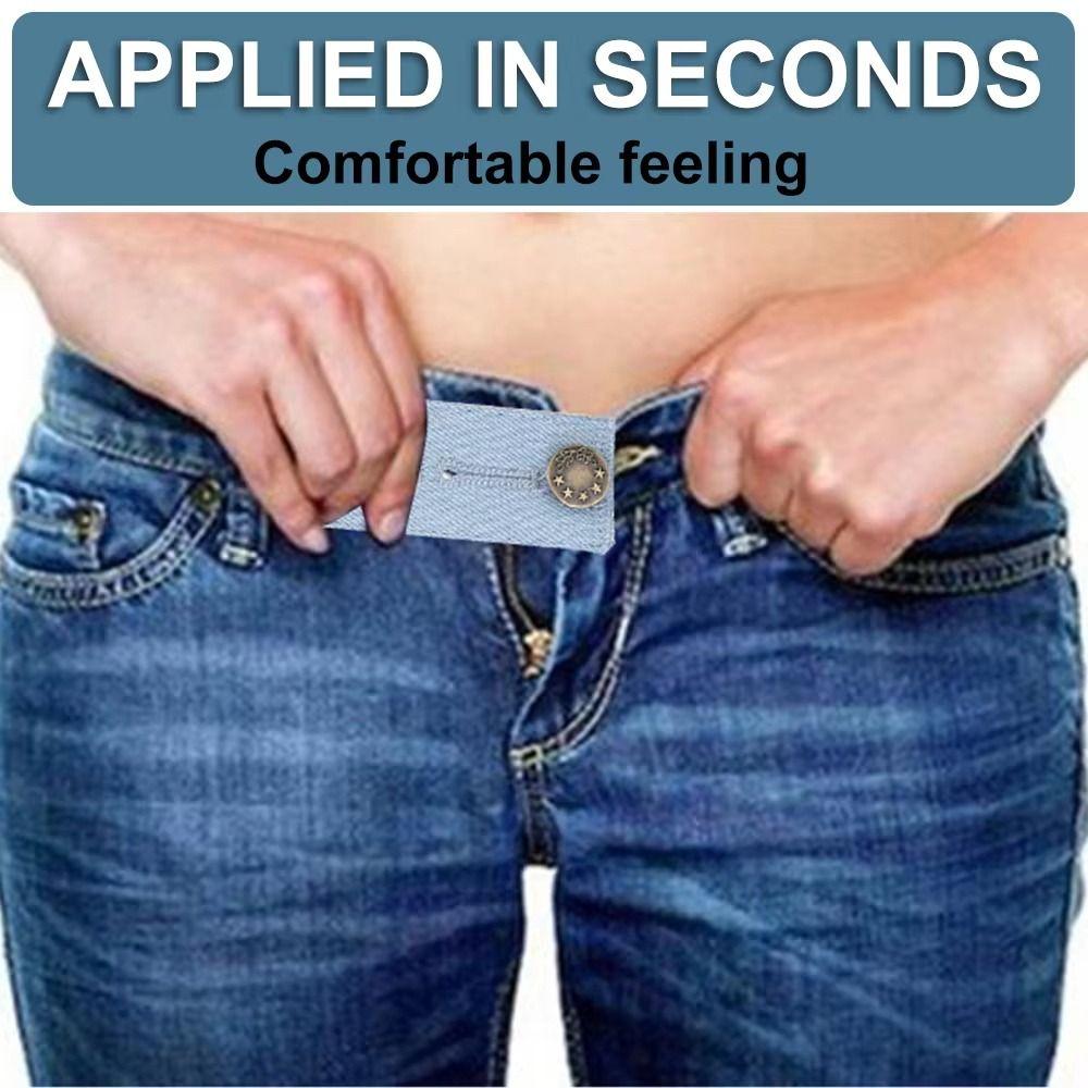 Flexible Waisband Extender Denim Clothe Button Extenders Simple Pants Extenders Buttons Pregnancy
