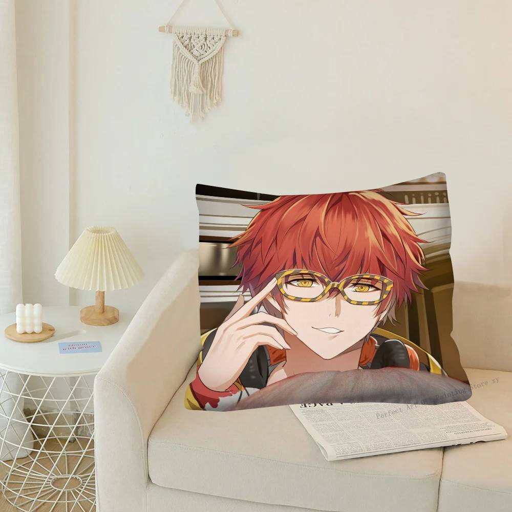 1Pc Anime Mystic Messenger Game Pillow Case Fashion Square Pillowcase Bedroom Sofa Room Ins Decoration Leisure