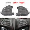 1pair Black/Moka Color Steering Wheel Control Switch Buttons For BENZ C GLC Class W205 W253 A0999050200 A0999050300