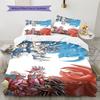 Biancheria da letto con motivo Son Goku, Set piumone Copripiumone Federa Regalo di compleanno per la casa (1 * copripiumino + 2 * federa, senza nucleo)